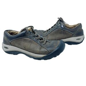 Keen Presidio Hiking Shoes Womens US 7.5 Brown Leather Lace Up Soft Toe Outdoor